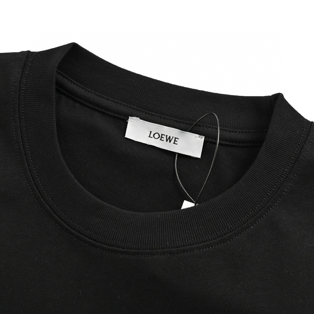 Loewe T-Shirt - Black Barbed Wire Graphic