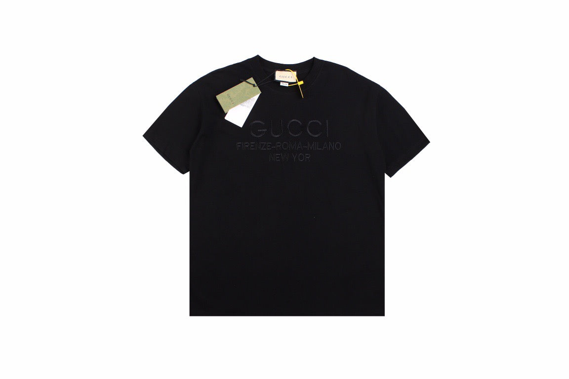 Gucci T-shirt with Embroidered Cities