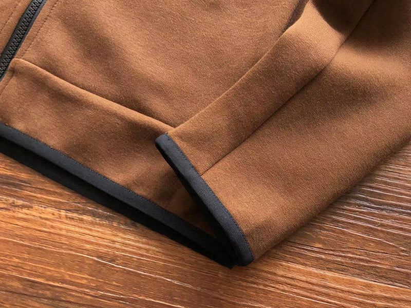 NIKE TECH FLEECE HOODIE x BROWN