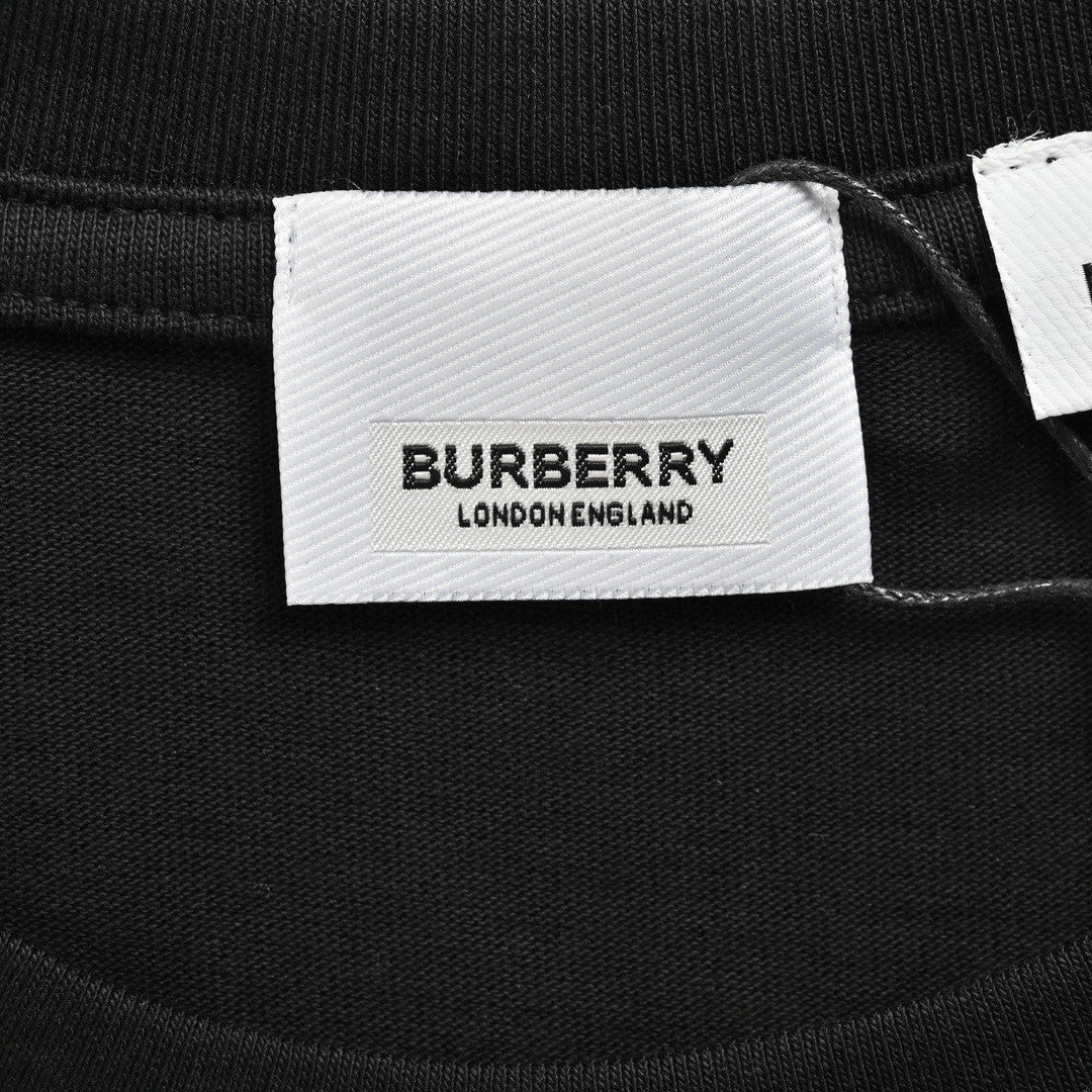 Burberry Black Cotton T-Shirt