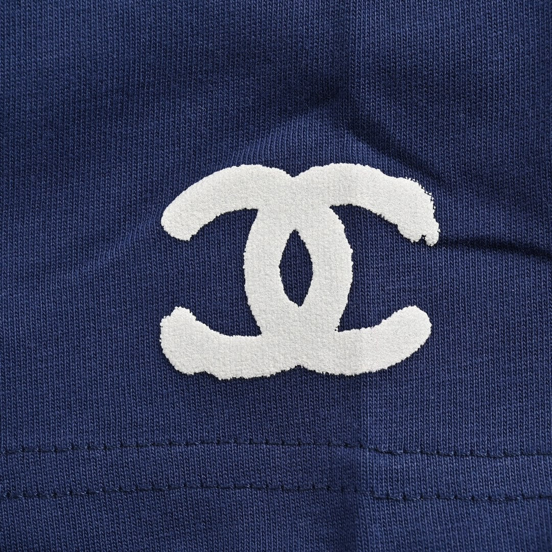 Chanel Logo T-Shirt (Navy Blue)