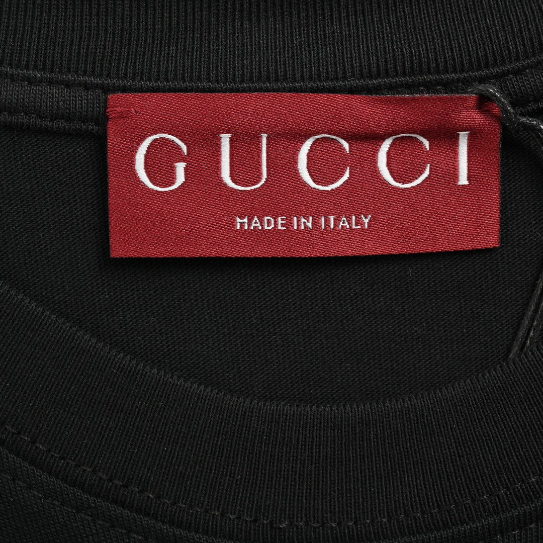 Gucci Black T-Shirt with Firenze 1921 Logo