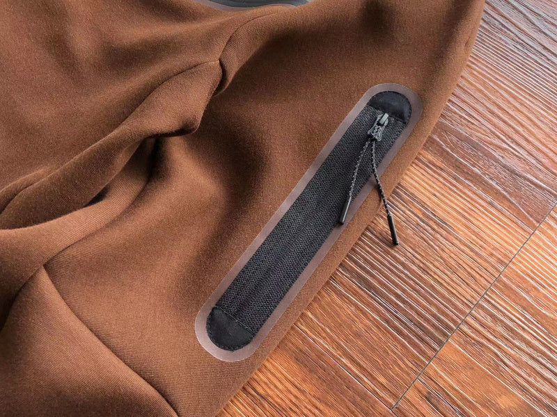 NIKE TECH FLEECE HOODIE x BROWN