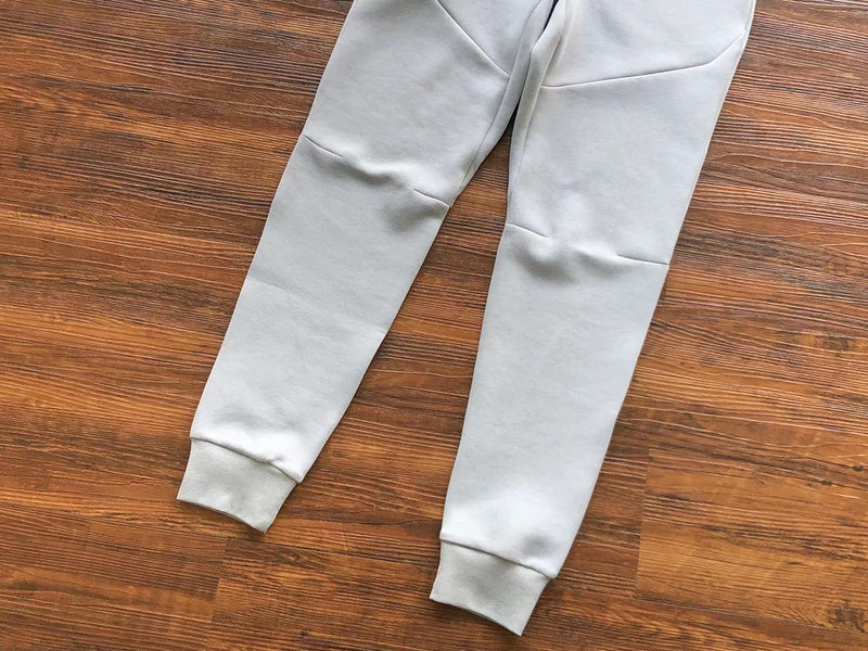 NIKE TECH FLEECE PANTS x WOLF GREY/AQUAMARINE/ORANGE