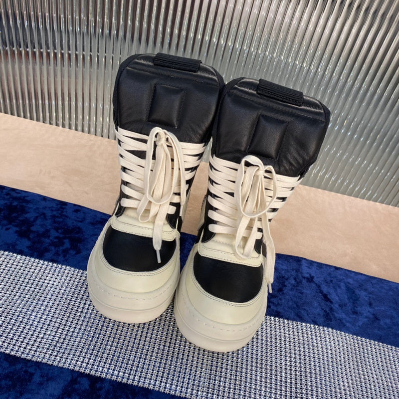 Rick Owens Geobasket Sneakers - Black and White