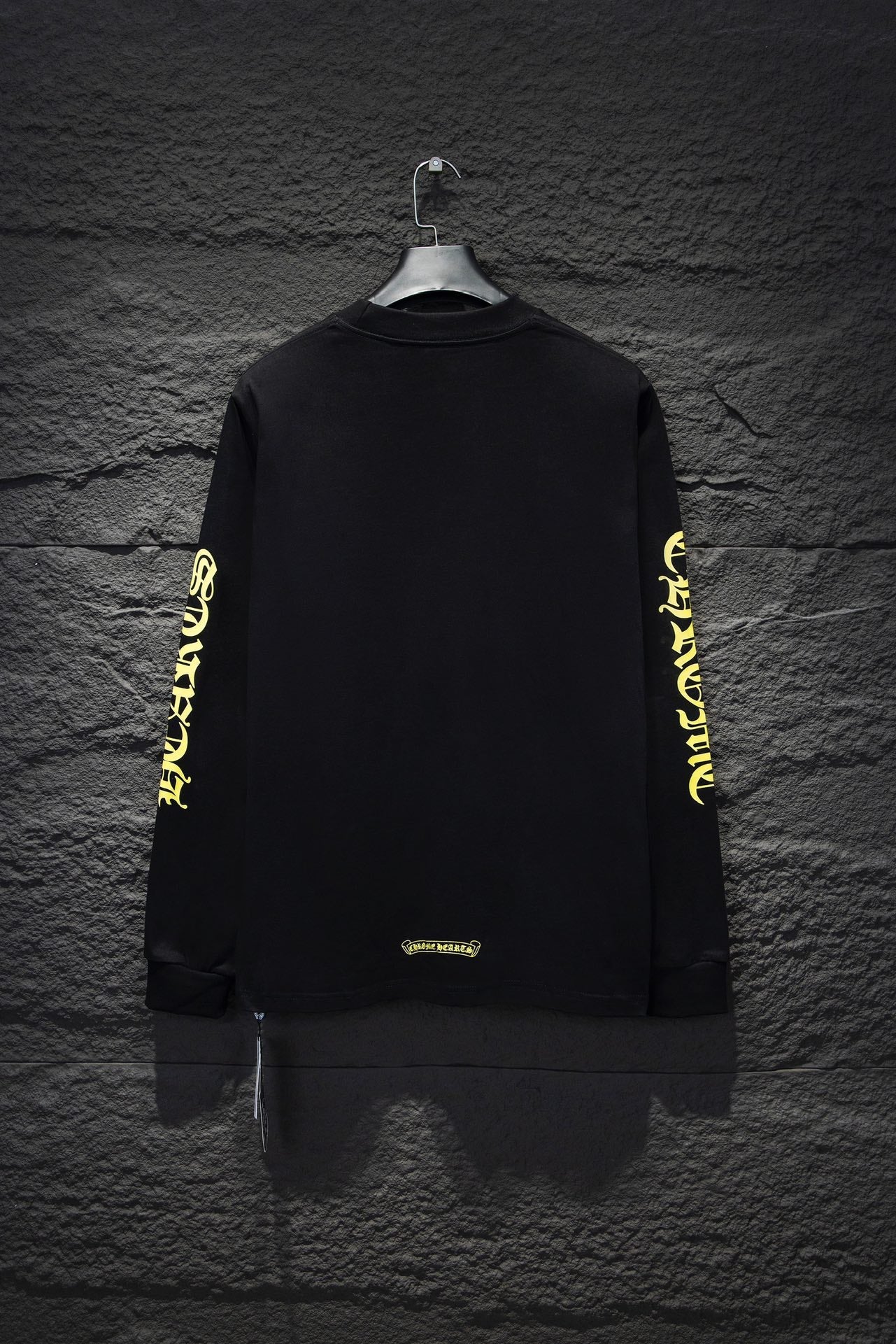 CHROME HEARTS YELLOW COLLAR LONGSLEEVE BLACK