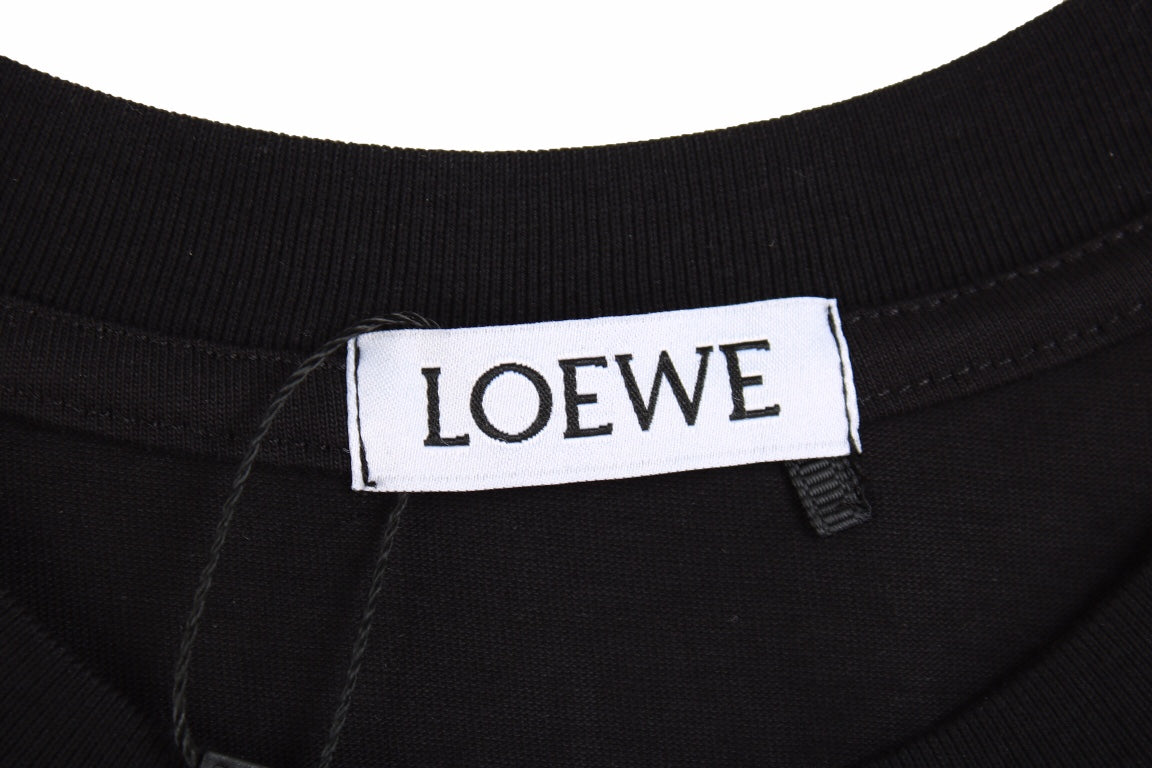 Loewe Embroidered Logo T-Shirt (Black)