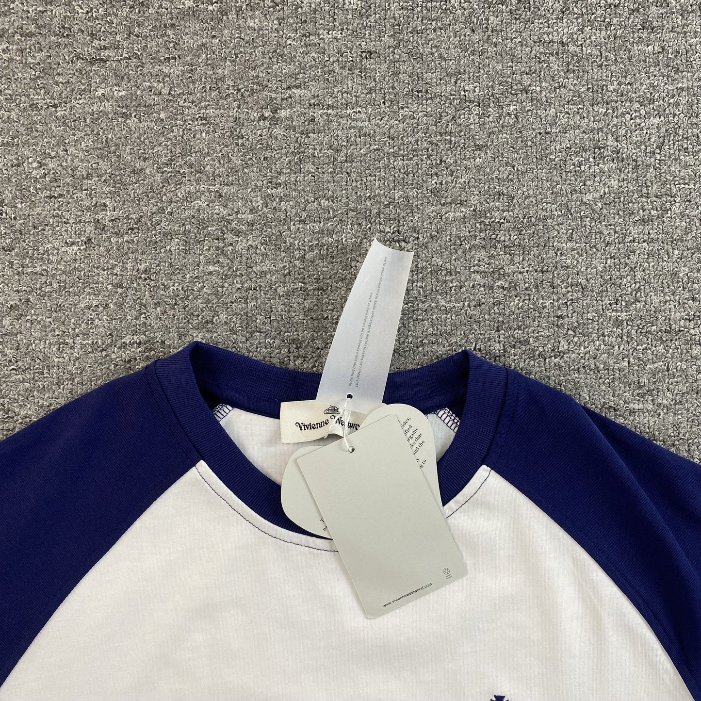 VIVIENNE WESTWOOD T-SHIRT WHITE NAVY