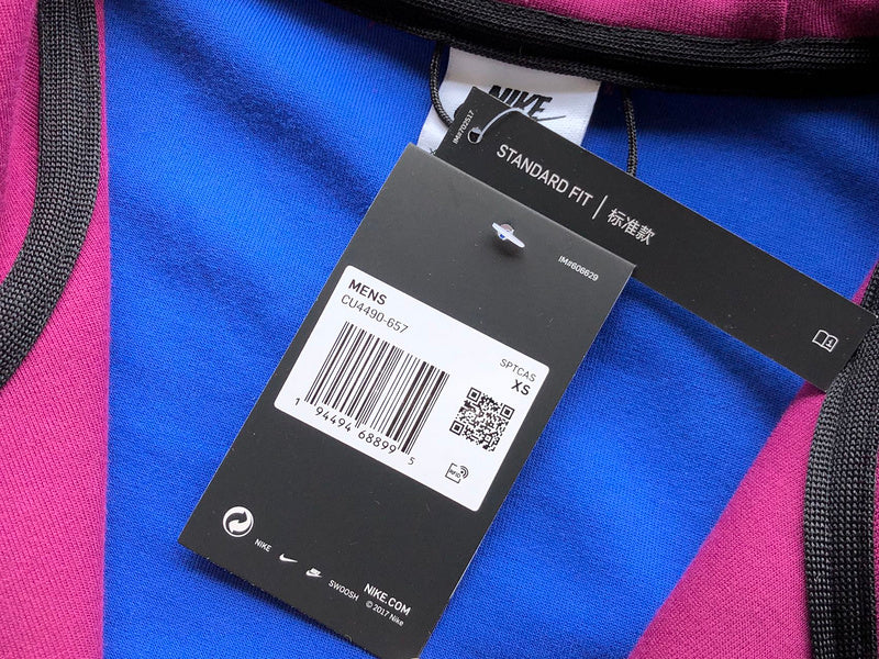 NIKE TECH FLEECE HOODIE x SANGRIA/GAME ROYAL