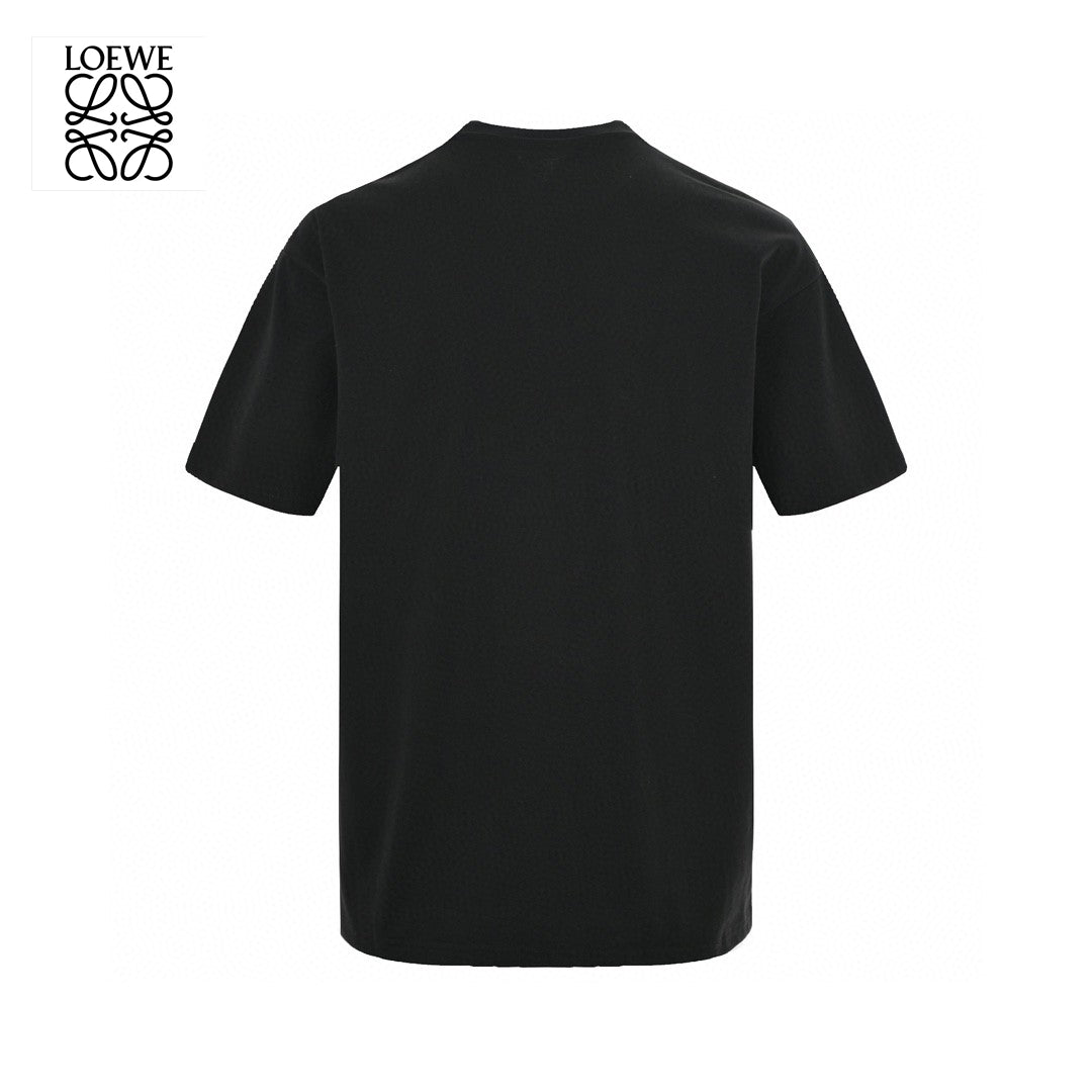 Loewe Black T-Shirt with Logo Design