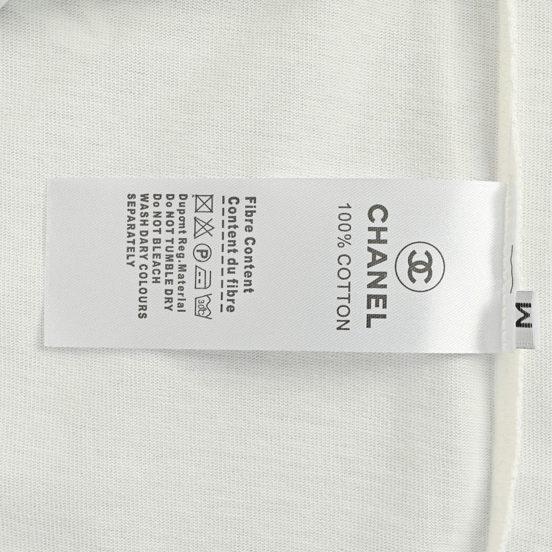 Chanel Signature Logo White T-Shirt