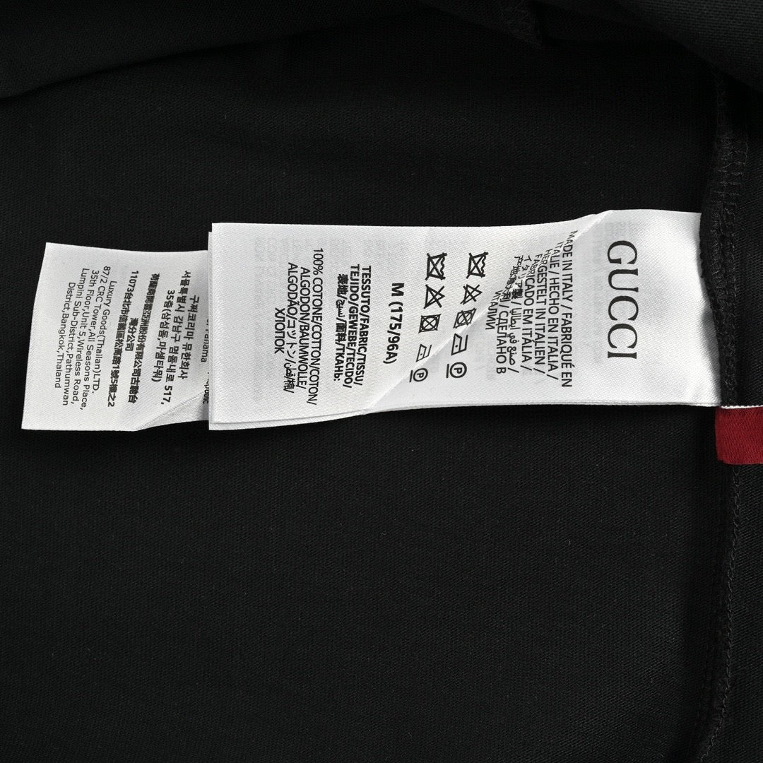 Gucci Black T-Shirt with Firenze 1921 Logo