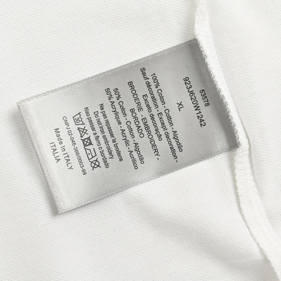 Dior White Polo Shirt