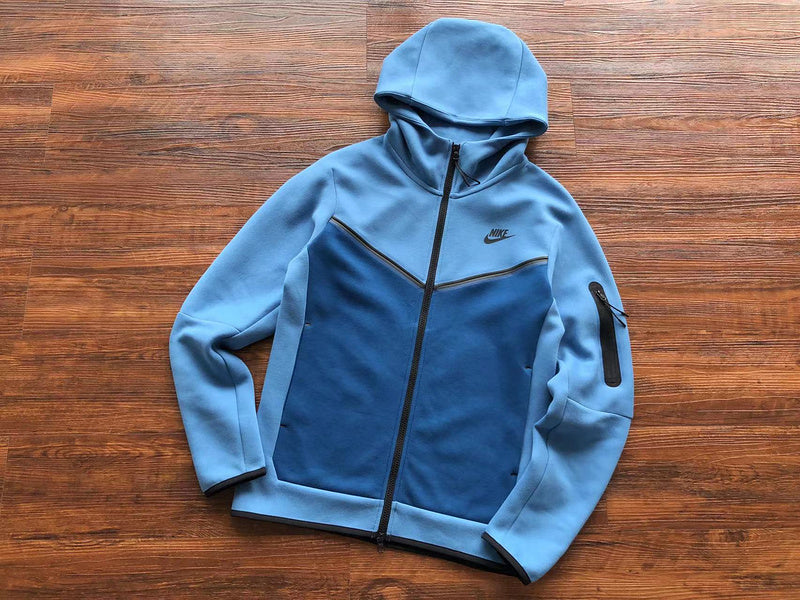 NIKE TECH FLEECE HOODIE x DUTCH BLUE/COURT BLUE