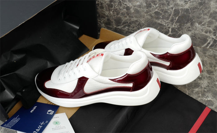 PRADA AMERICA'S CUP BURGUNDY WHITE