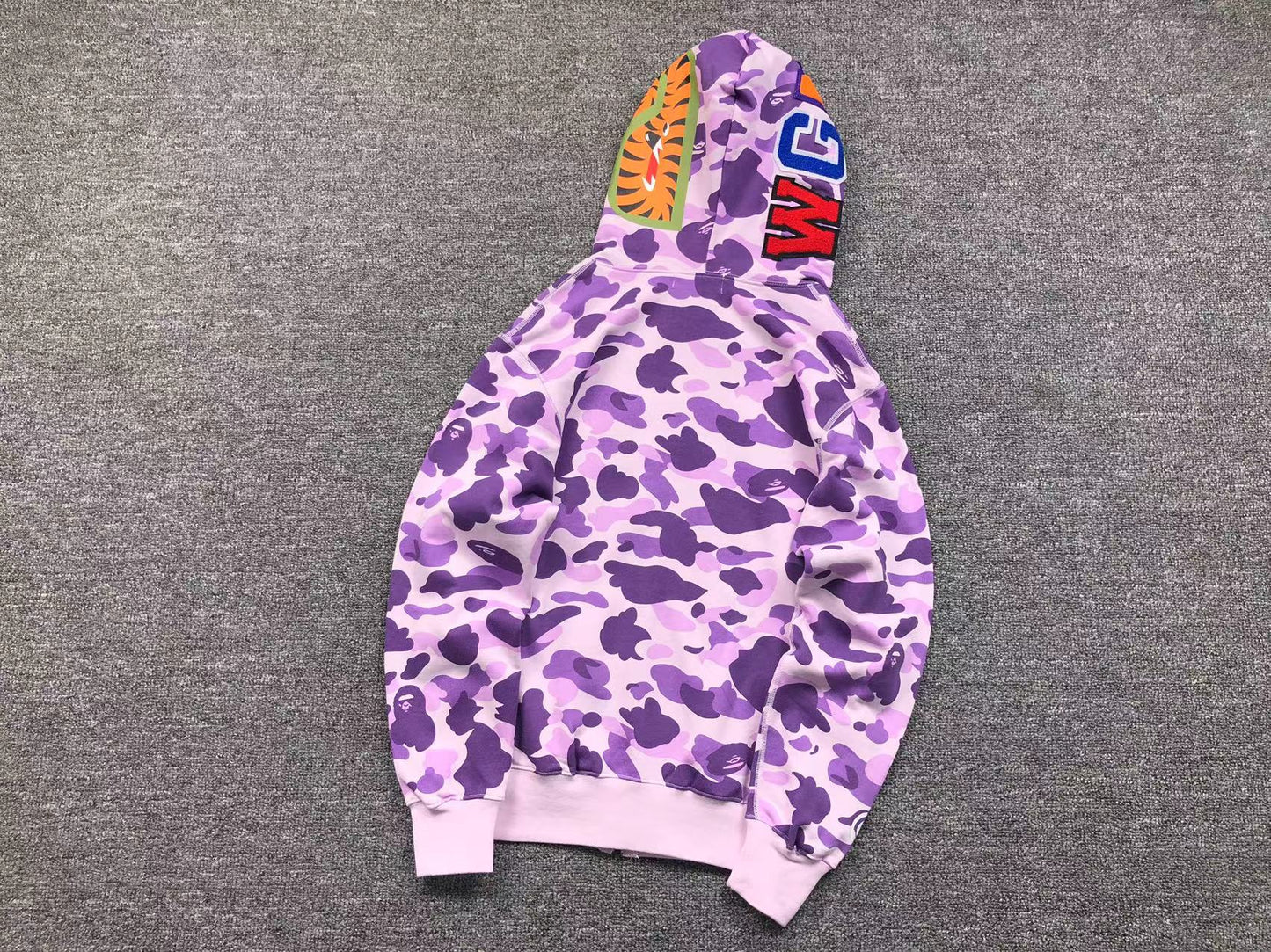 BAPE COLOR CAMO FULL ZIP HOODIE PURPLE