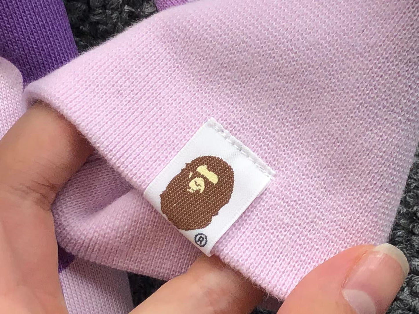 BAPE COLOR CAMO FULL ZIP HOODIE PURPLE