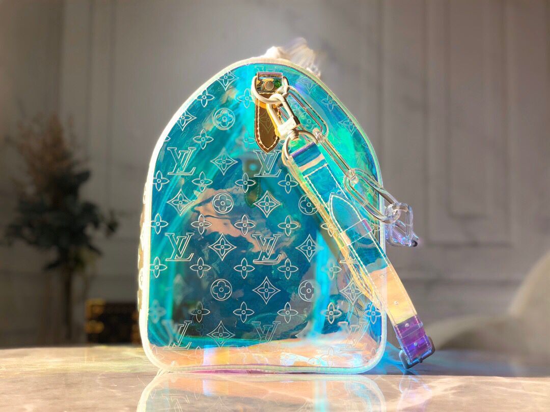 LOUIS VUITTON MONOGRAM 50 PRISM HOLOGRAPHIC TRAVEL BAG