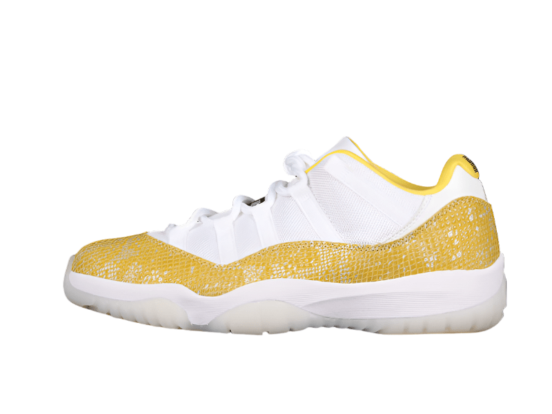 AIR JORDAN 11 LOW YELLOW SNAKESKIN WHITE