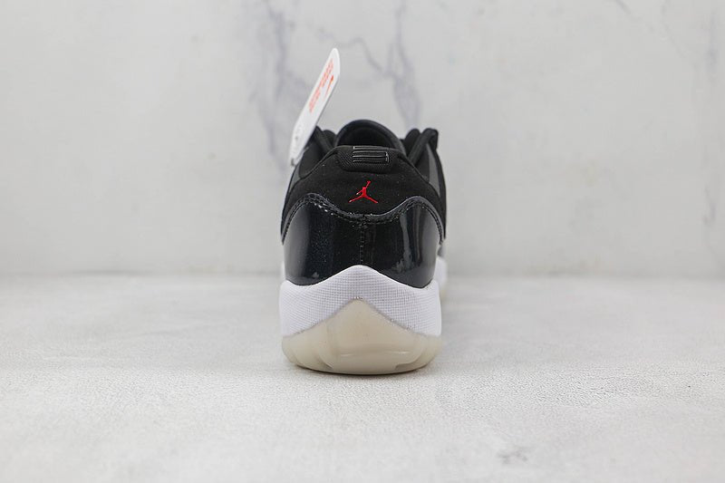 AIR JORDAN 11 RETRO LOW 72-10 BLACK/GYM RED/WHITE/SAIL