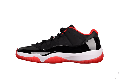 AIR JORDAN 11 RETRO LOW BRED BLACK/TRUE RED/WHITE