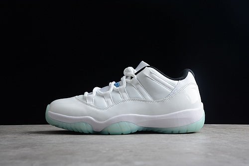 AIR JORDAN 11 RETRO LOW WHITE/WHITE/BLACK/LEGEND BLUE