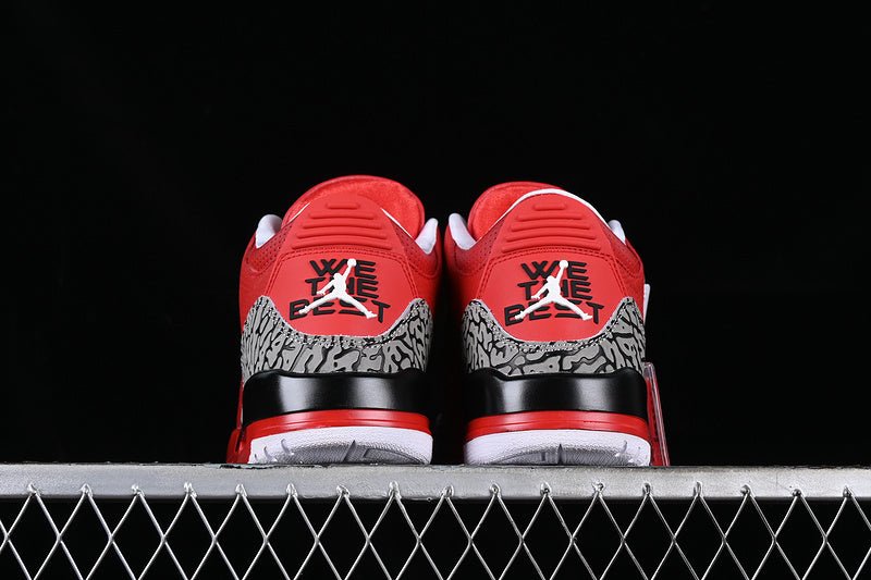 AIR JORDAN 3 BLACK/RED/GREY