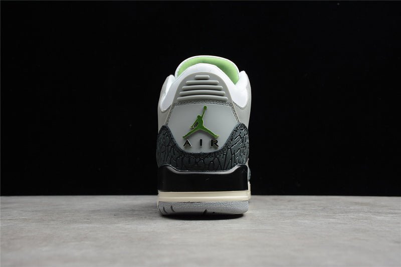 AIR JORDAN 3 RETRO CHLOROPHYLL LIGHT SMOKE GREY/CHLOROPHYLL/BLACK-WHITE-SAIL