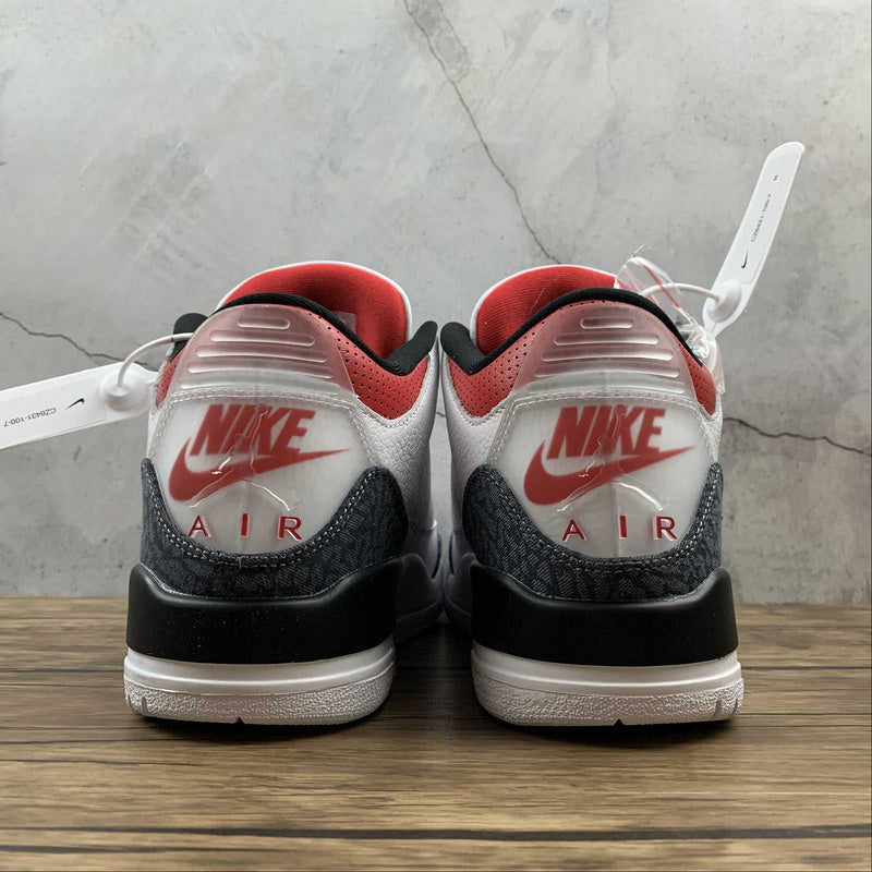 AIR JORDAN 3 RETRO DENIM SE FIRE RED WHITE/FIRE RED/BLACK