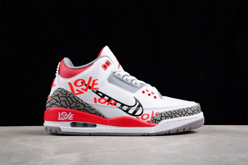 AIR JORDAN 3 RETRO FIRE RED WHITE/BLACK/GREY/RED