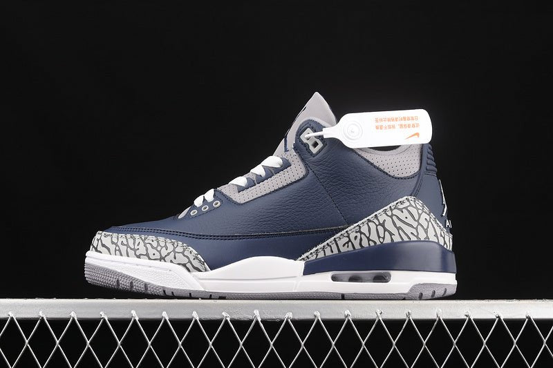 AIR JORDAN 3 RETRO GEORGETOWN MIDNIGHT NAVY/CEMENT GREY/WHITE