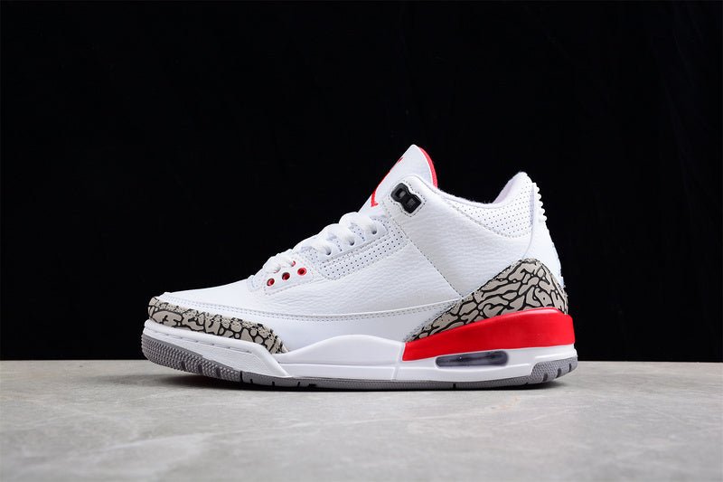 AIR JORDAN 3 RETRO HALL OF FAME WHITE/CEMENT GREY-BLACK-FIRE RED