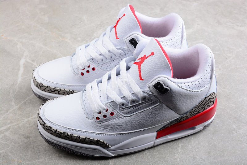 AIR JORDAN 3 RETRO HALL OF FAME WHITE/CEMENT GREY-BLACK-FIRE RED