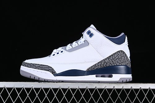 AIR JORDAN 3 RETRO MIDNIGHT NAVY WHITE/BLACK/GREY/BLUE