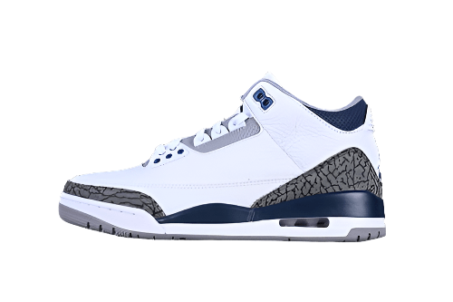 AIR JORDAN 3 RETRO MIDNIGHT NAVY WHITE/BLACK/GREY/BLUE