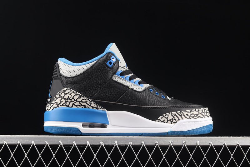 AIR JORDAN 3 RETRO SPORT BLUE-WOLF GREY/BLACK