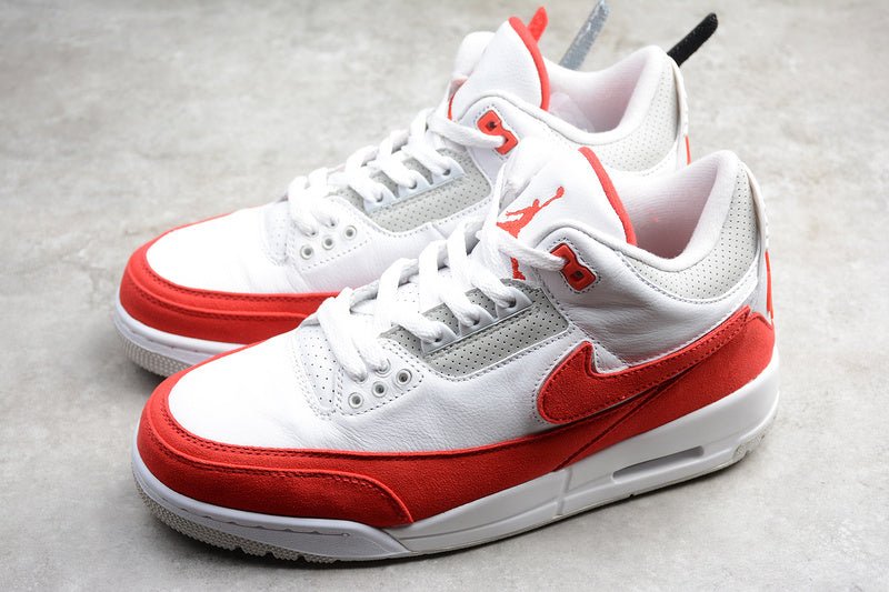 AIR JORDAN 3 RETRO TINKER WHITE/UNIVERSITY RED