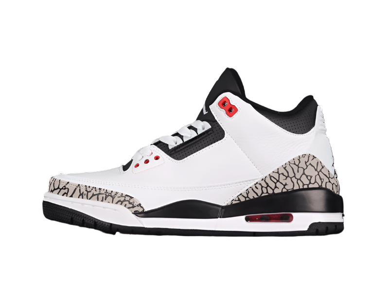 AIR JORDAN 3 RETRO WHITE/BLACK-CMNT GRY-INFRRD 23