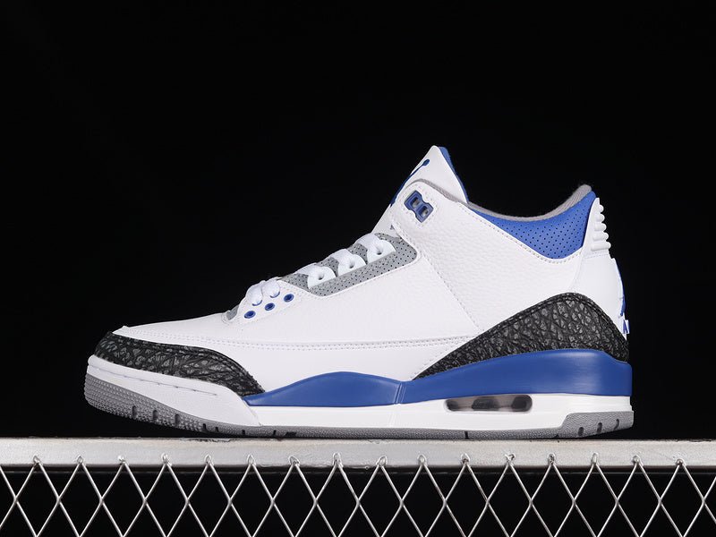 AIR JORDAN 3 RETRO WHITE/BLACK/CEMENT GREY/RACER BLUE