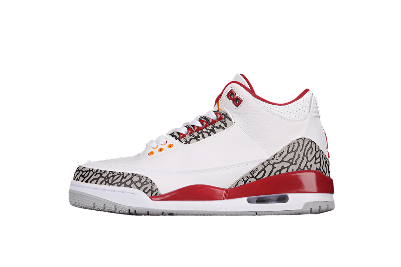 AIR JORDAN 3 RETRO WHITE/LIGHT CURRY/CARDINAL RED/CEMENT GREY