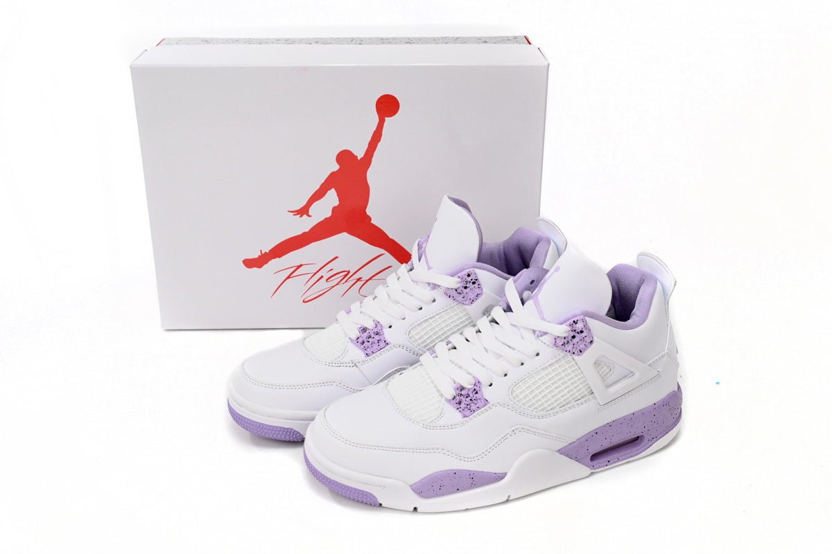 Air Jordan 4 White Purple