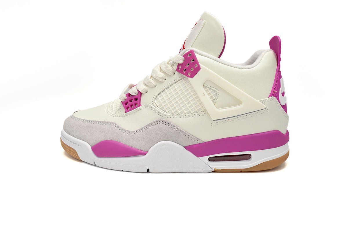 Air Jordan 4 White Purple Grey