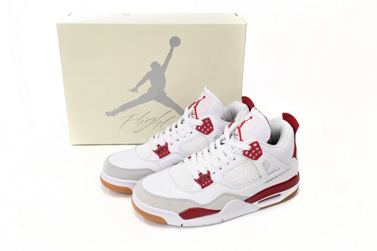 Air Jordan 4 White Red