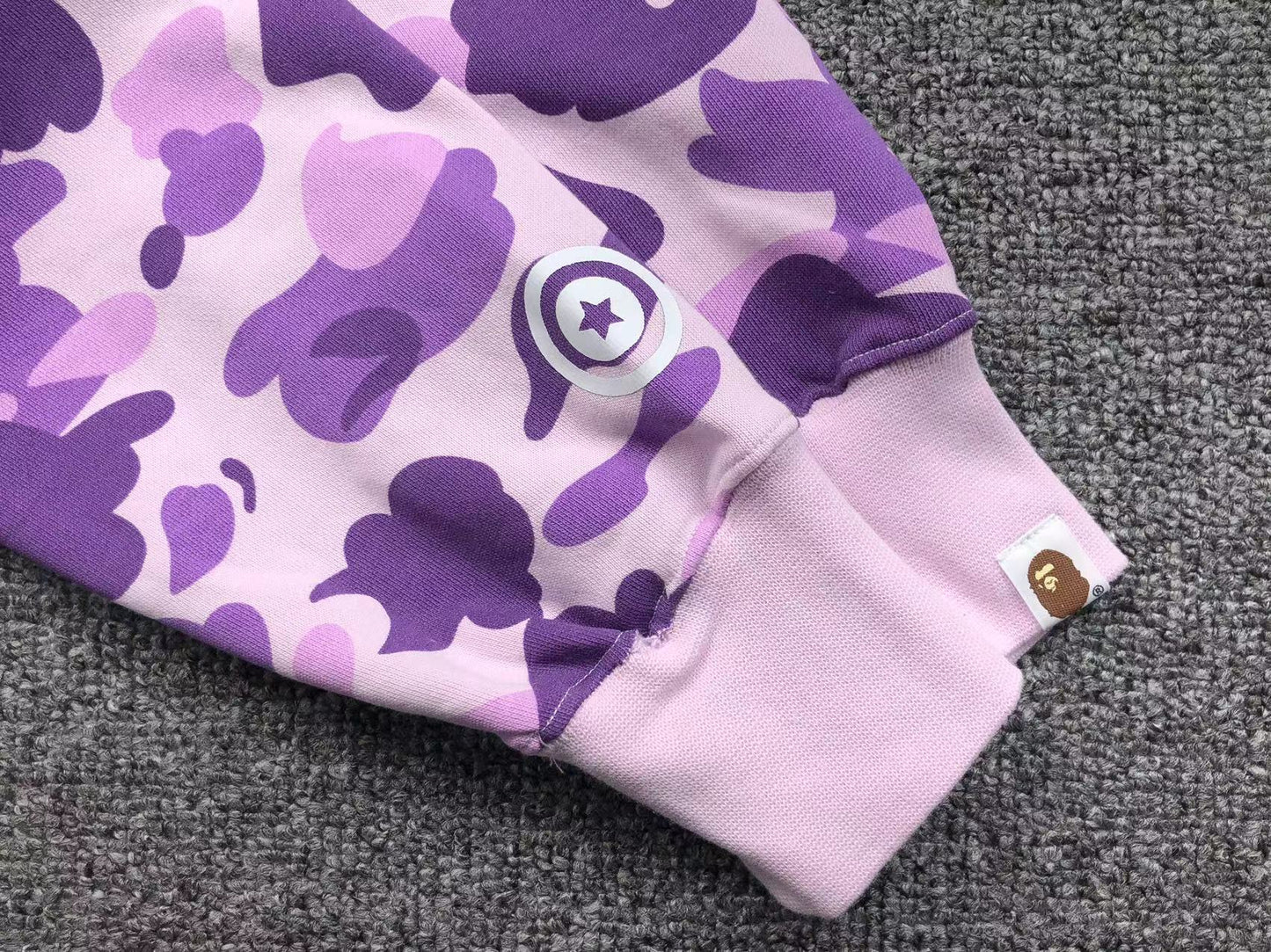 BAPE COLOR CAMO FULL ZIP HOODIE PURPLE