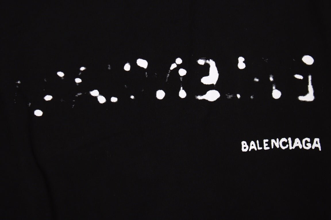 Balenciaga Black Distorted Logo Hoodie