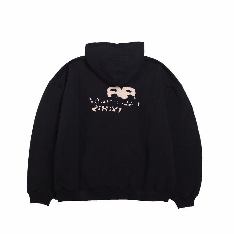 BALENCIAGA GRAFFITI LOGO HOODIE BLACK