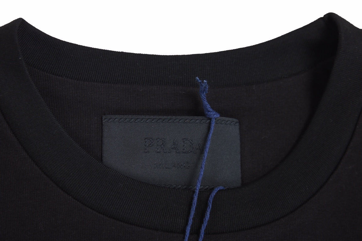 Prada Logo Pocket T-Shirt (Black)