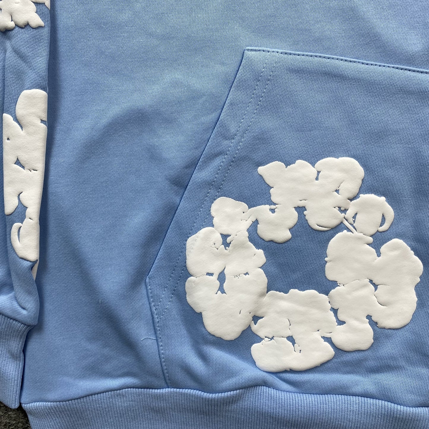 DENIM TEARS COTTON WREATH HOODIE BABY BLUE