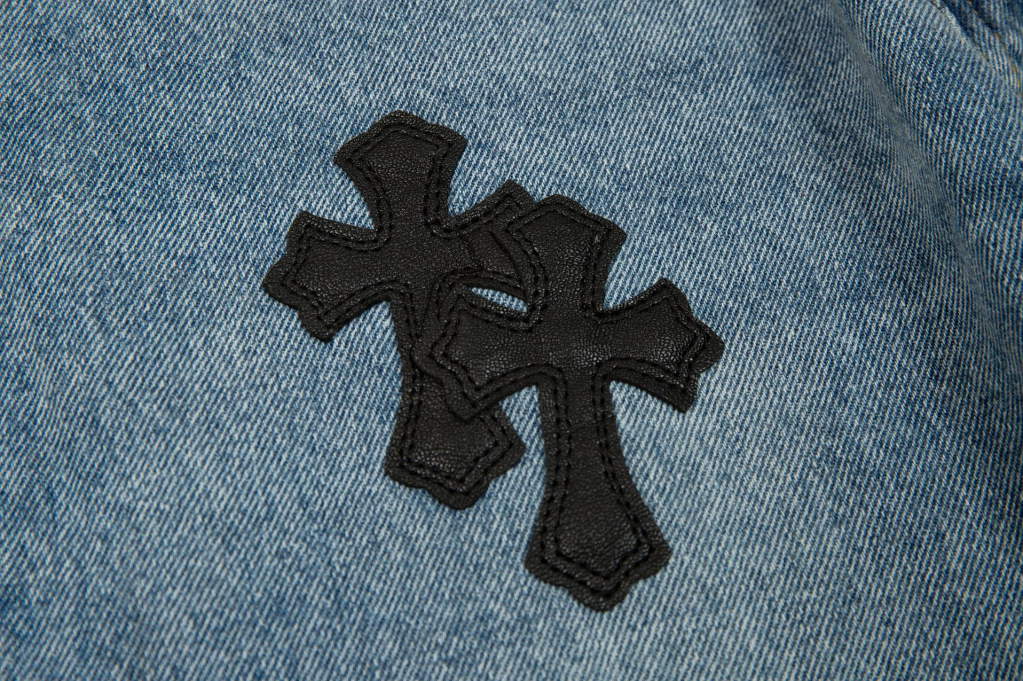 CHROME HEARTS X LEVI'S CROSS PATCH JEANS