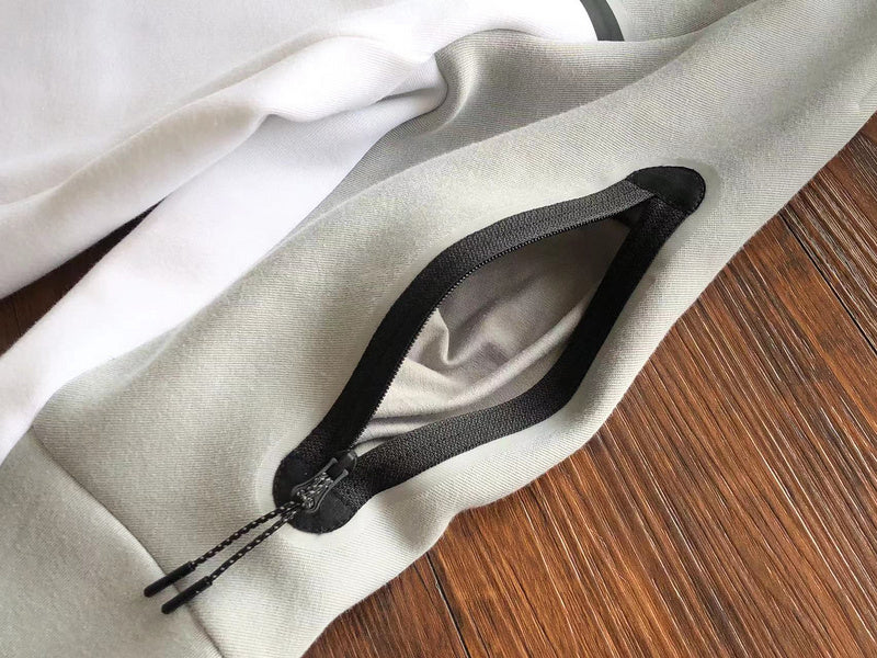 NIKE TECH FLEECE HOODIE x WHITE/GREY